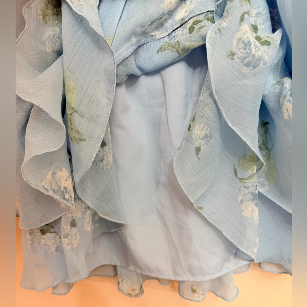 LOFT Floral Ruffle Smocked Maxi Skirt - Picture 5 of 6